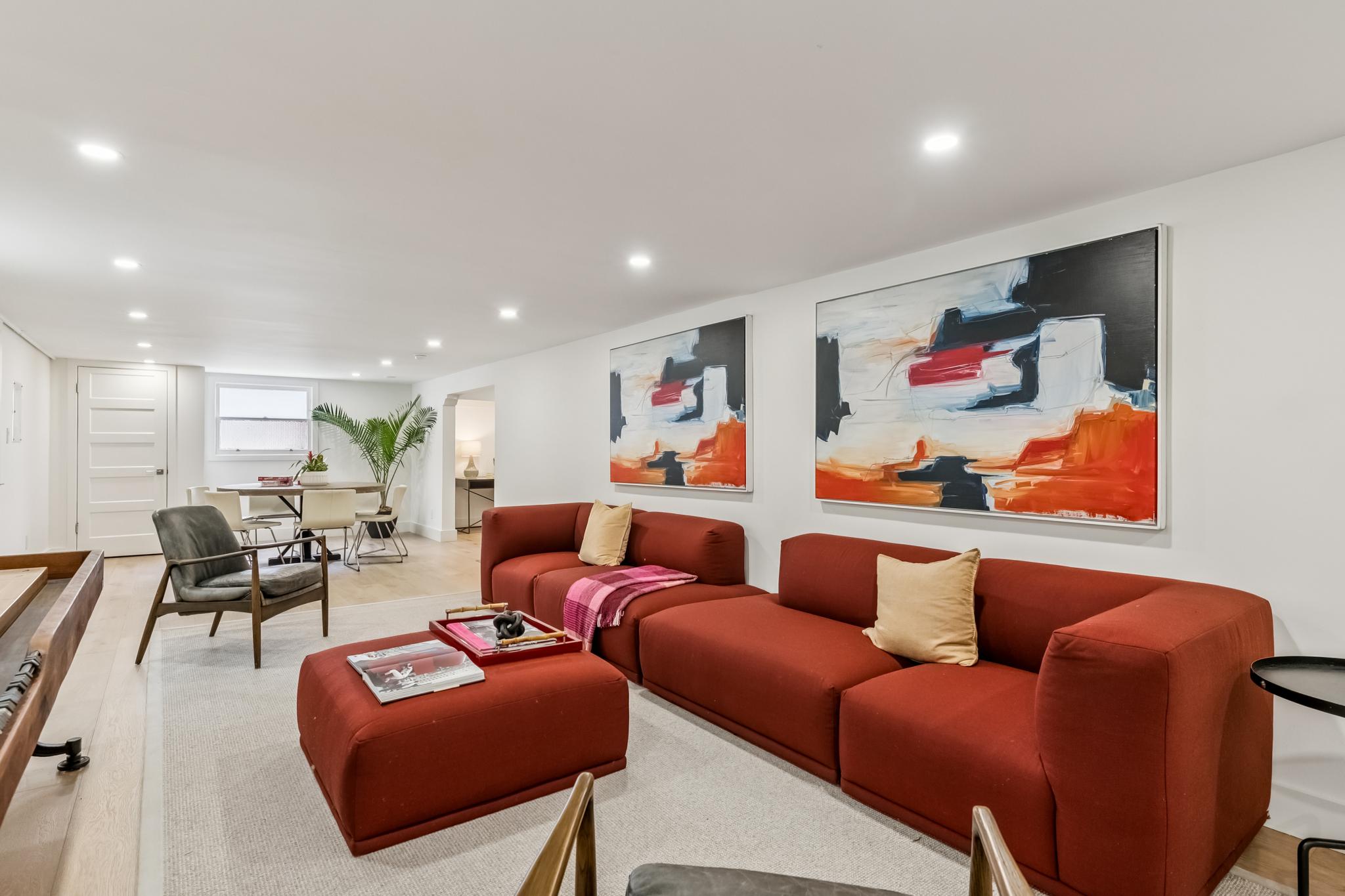 Lower-level living space