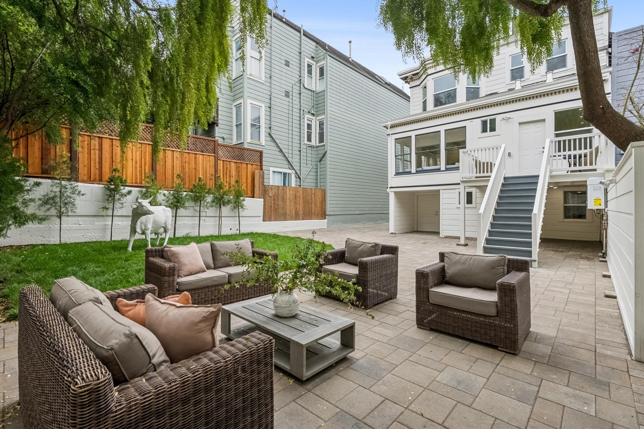 Private garden and patio