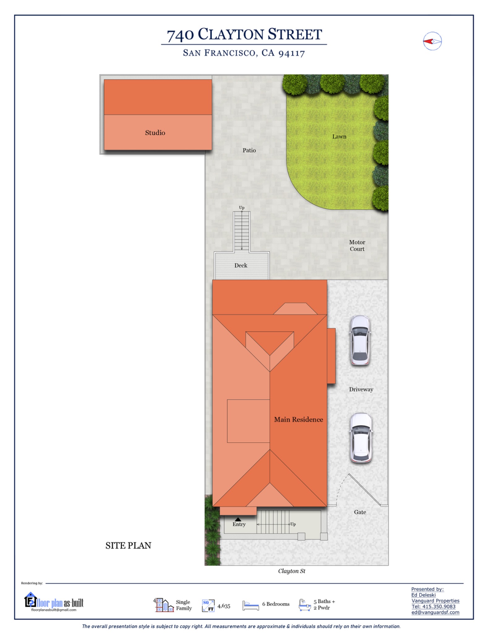 740 Clayton site plan